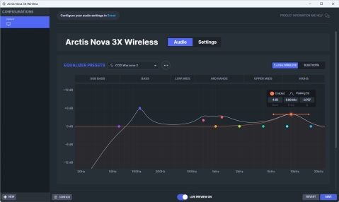 SteelSeries Arctis Nova 3X Wireless: תבניות סאונד ומיקרופון מוצלח